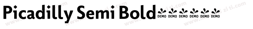 Picadilly Semi Bold字体转换